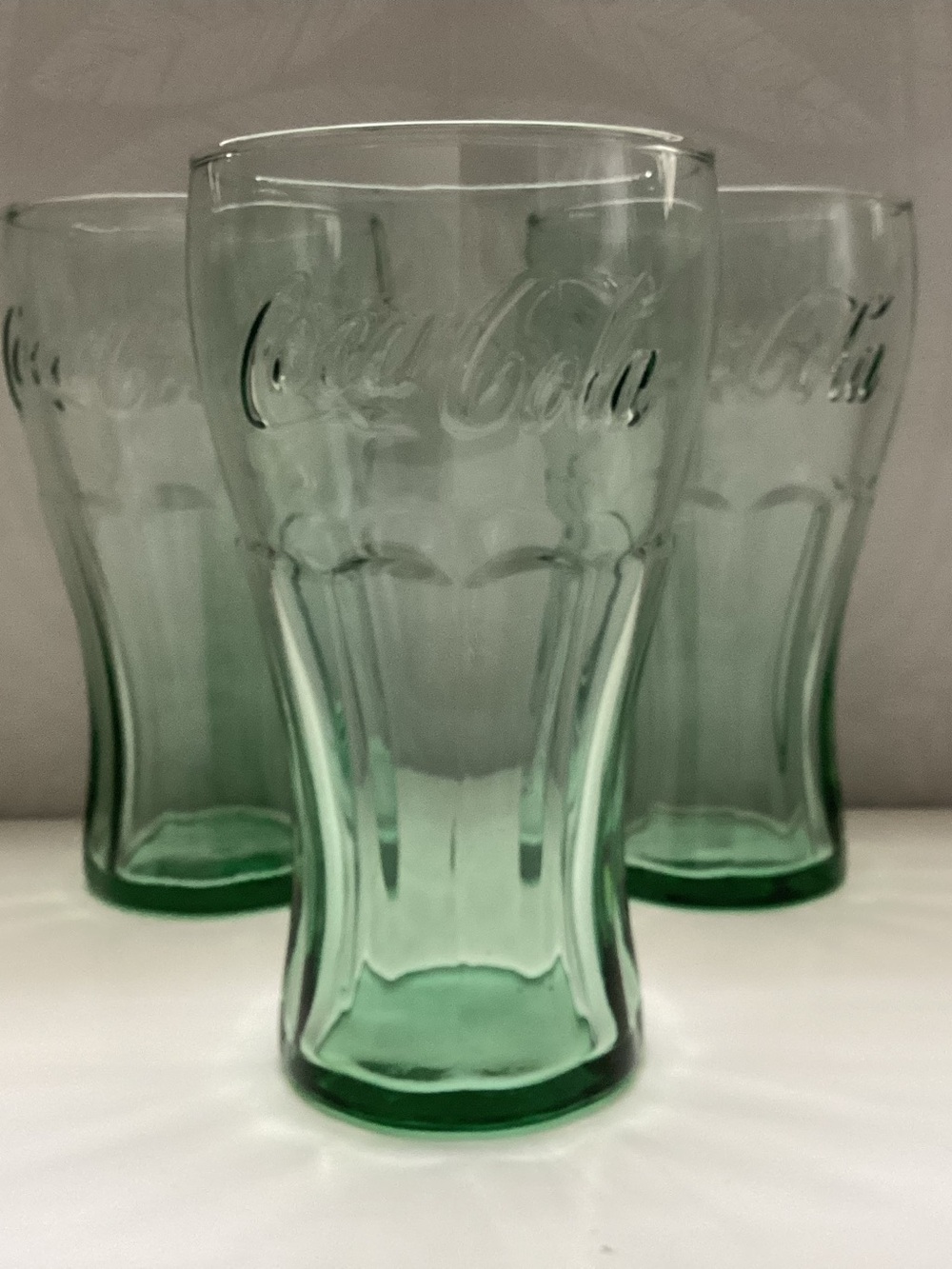 Set of 3 Vintage Coca-Cola Glasses